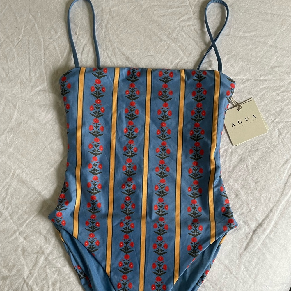 agua by agua bendita durazno carmina print one piece, size da